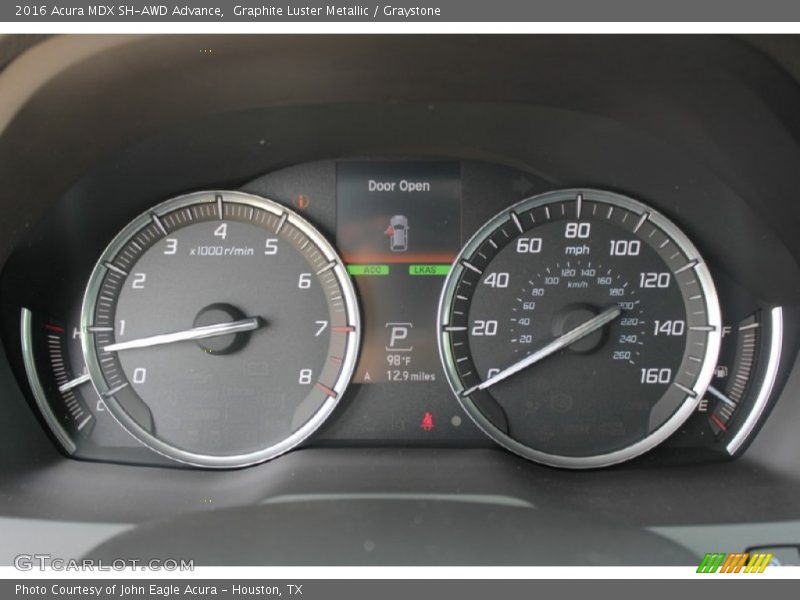 Graphite Luster Metallic / Graystone 2016 Acura MDX SH-AWD Advance