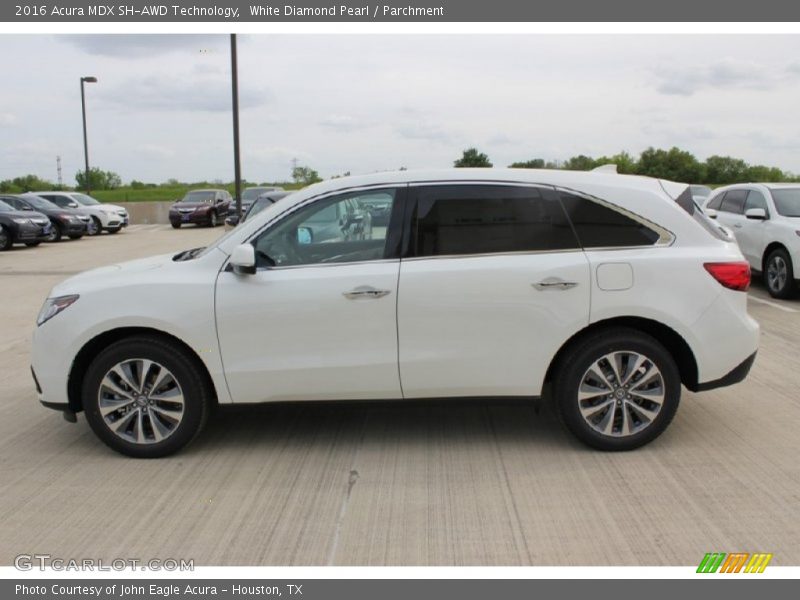 White Diamond Pearl / Parchment 2016 Acura MDX SH-AWD Technology