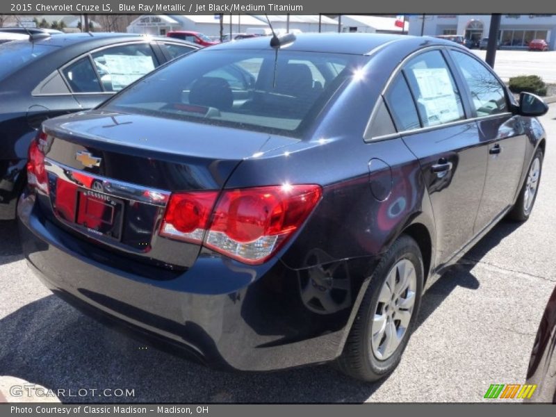 Blue Ray Metallic / Jet Black/Medium Titanium 2015 Chevrolet Cruze LS