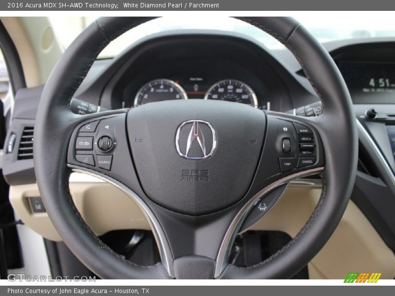 White Diamond Pearl / Parchment 2016 Acura MDX SH-AWD Technology