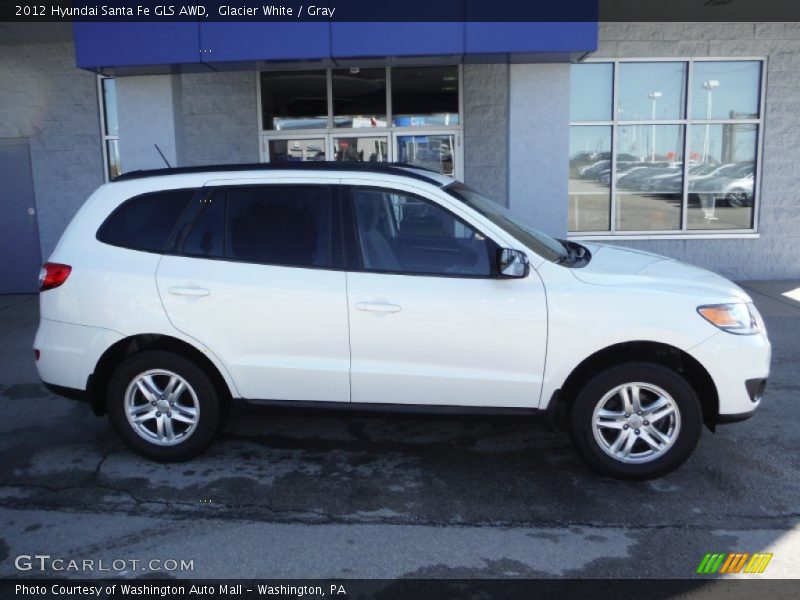 Glacier White / Gray 2012 Hyundai Santa Fe GLS AWD