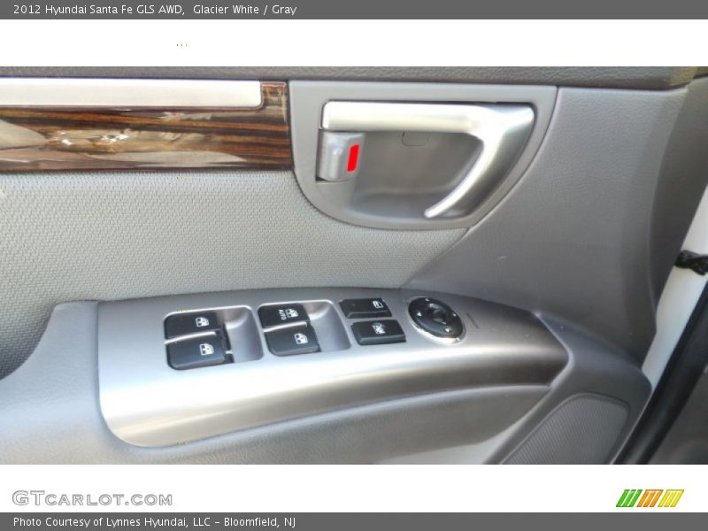 Glacier White / Gray 2012 Hyundai Santa Fe GLS AWD