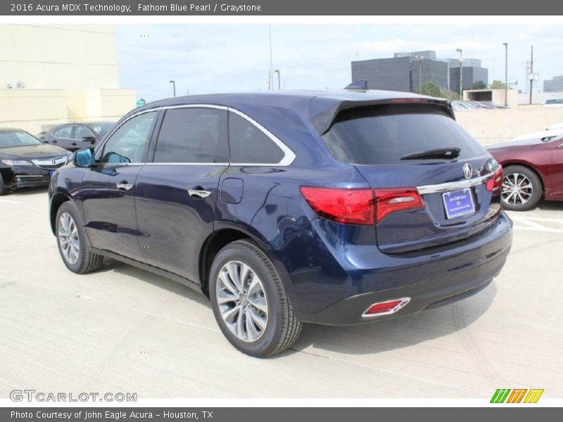 Fathom Blue Pearl / Graystone 2016 Acura MDX Technology