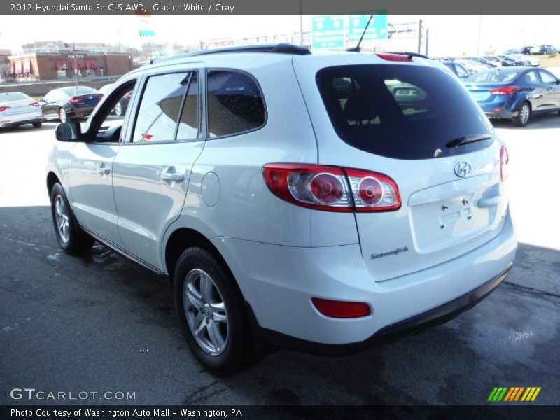 Glacier White / Gray 2012 Hyundai Santa Fe GLS AWD