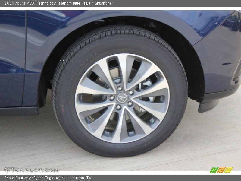 Fathom Blue Pearl / Graystone 2016 Acura MDX Technology