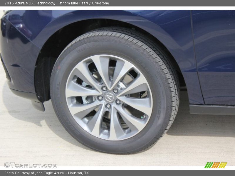 Fathom Blue Pearl / Graystone 2016 Acura MDX Technology