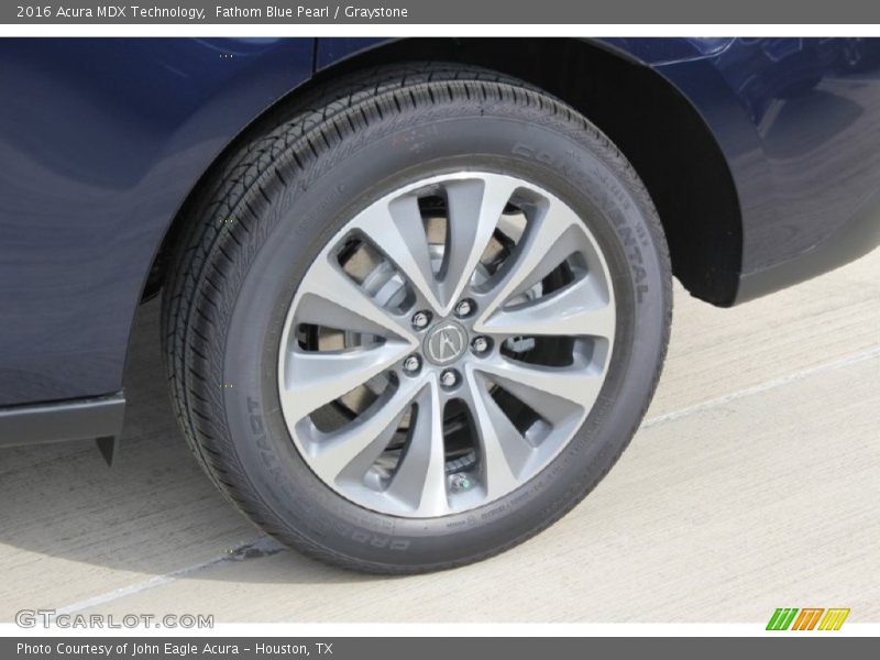 Fathom Blue Pearl / Graystone 2016 Acura MDX Technology