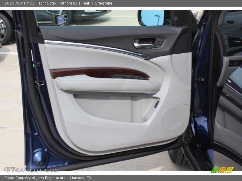 Fathom Blue Pearl / Graystone 2016 Acura MDX Technology