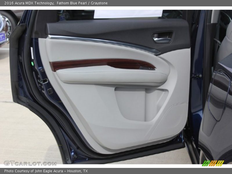 Fathom Blue Pearl / Graystone 2016 Acura MDX Technology