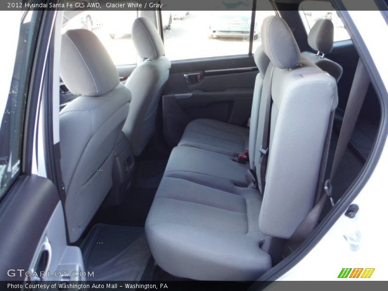 Glacier White / Gray 2012 Hyundai Santa Fe GLS AWD