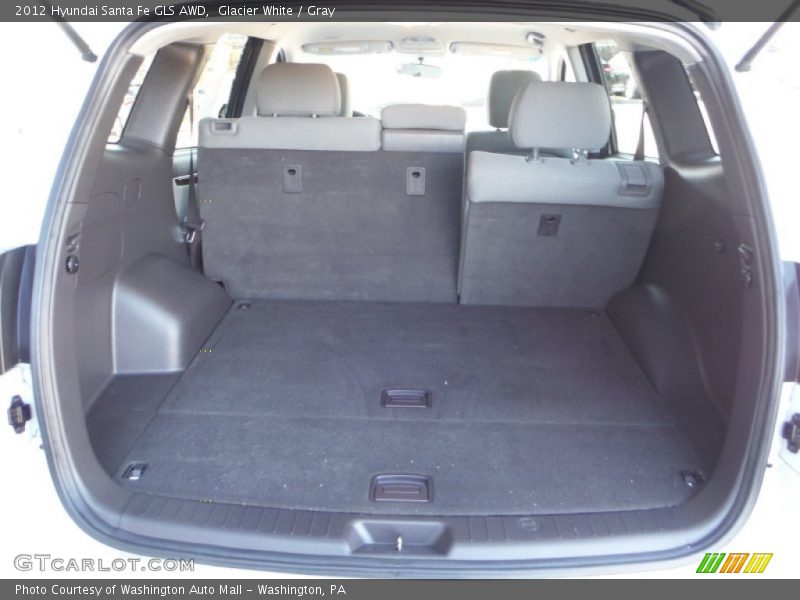 Glacier White / Gray 2012 Hyundai Santa Fe GLS AWD