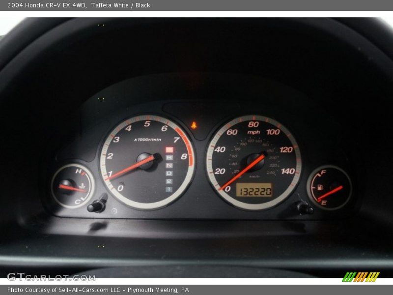 Taffeta White / Black 2004 Honda CR-V EX 4WD