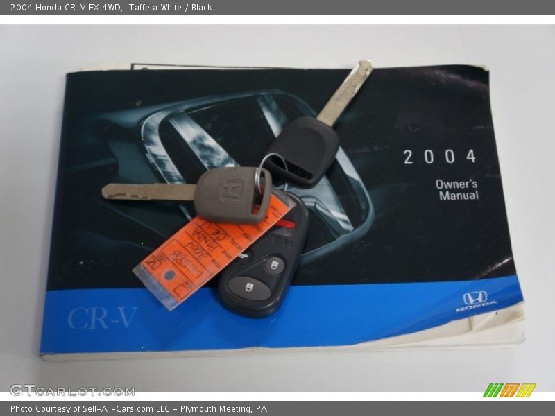 Taffeta White / Black 2004 Honda CR-V EX 4WD
