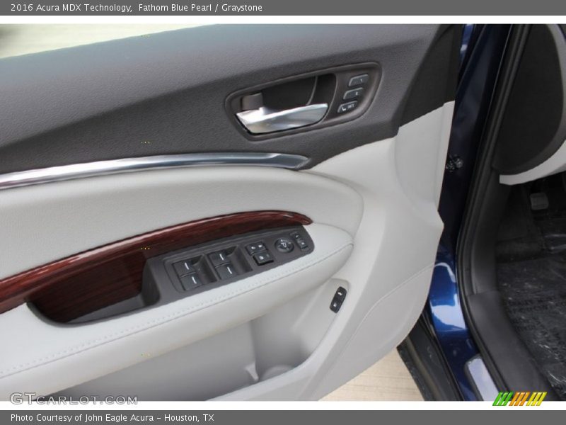 Fathom Blue Pearl / Graystone 2016 Acura MDX Technology