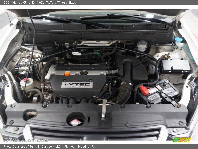 Taffeta White / Black 2004 Honda CR-V EX 4WD