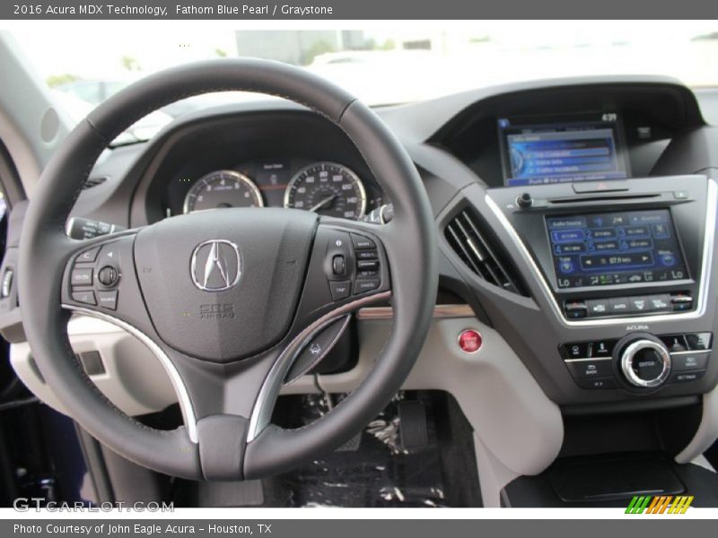 Fathom Blue Pearl / Graystone 2016 Acura MDX Technology