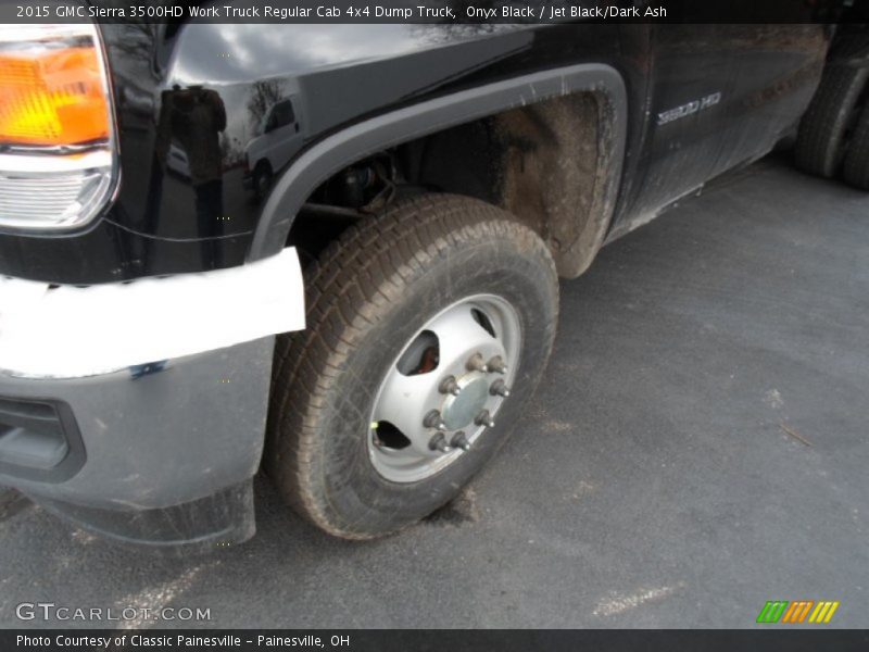 Onyx Black / Jet Black/Dark Ash 2015 GMC Sierra 3500HD Work Truck Regular Cab 4x4 Dump Truck