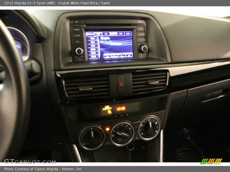 Crystal White Pearl Mica / Sand 2013 Mazda CX-5 Sport AWD