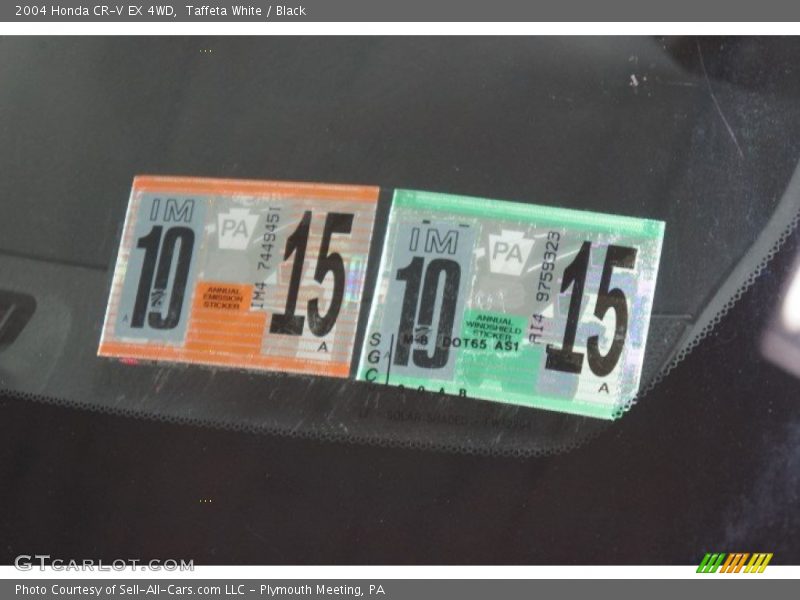 Taffeta White / Black 2004 Honda CR-V EX 4WD