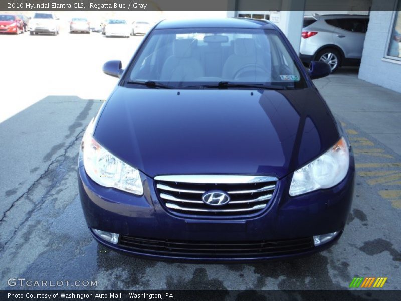 Regatta Blue / Gray 2010 Hyundai Elantra GLS