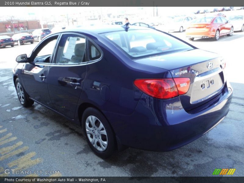 Regatta Blue / Gray 2010 Hyundai Elantra GLS