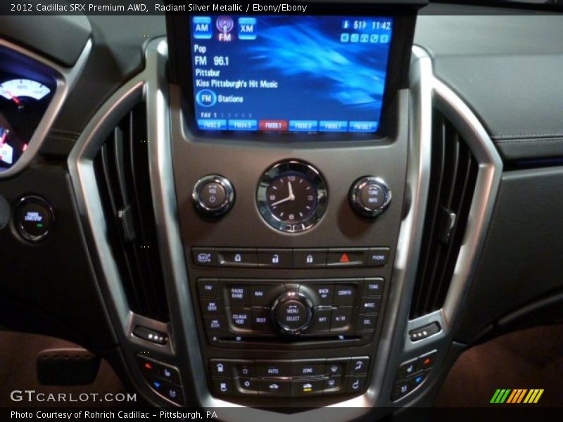 Radiant Silver Metallic / Ebony/Ebony 2012 Cadillac SRX Premium AWD