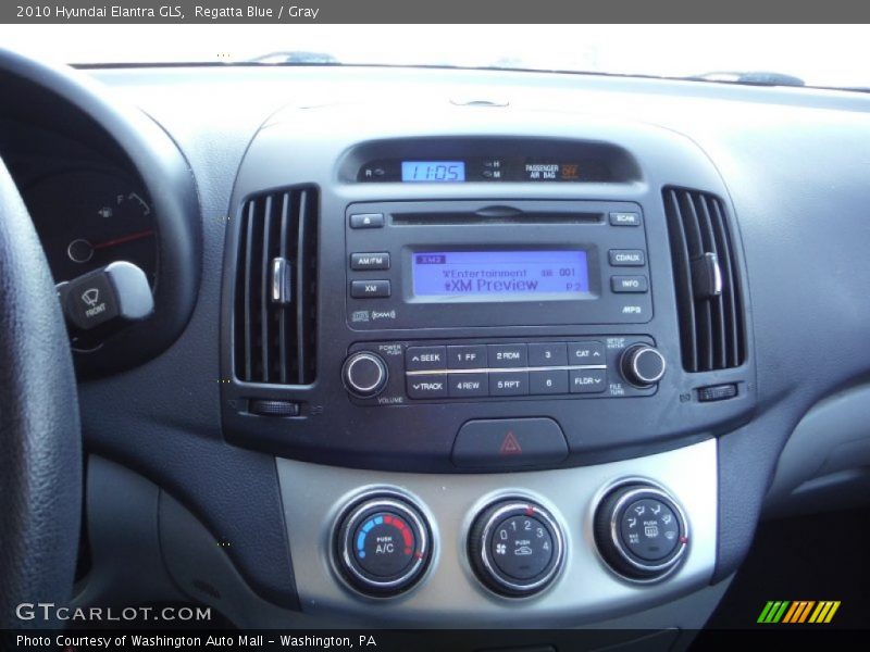 Regatta Blue / Gray 2010 Hyundai Elantra GLS