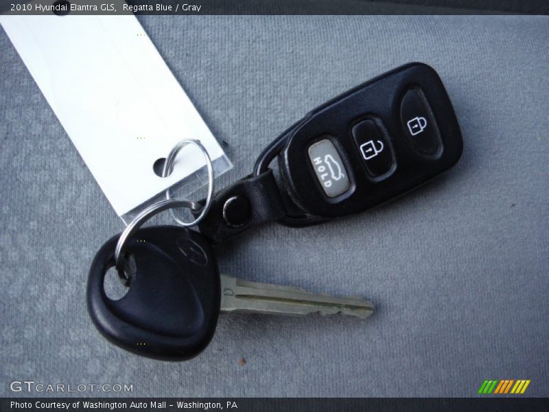 Regatta Blue / Gray 2010 Hyundai Elantra GLS