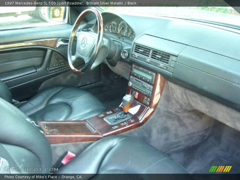 Brilliant Silver Metallic / Black 1997 Mercedes-Benz SL 500 Sport Roadster