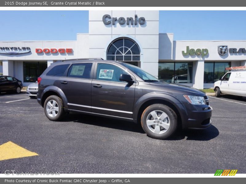 Granite Crystal Metallic / Black 2015 Dodge Journey SE