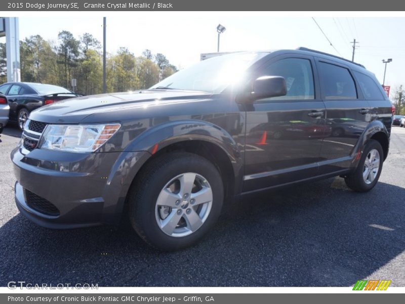 Granite Crystal Metallic / Black 2015 Dodge Journey SE