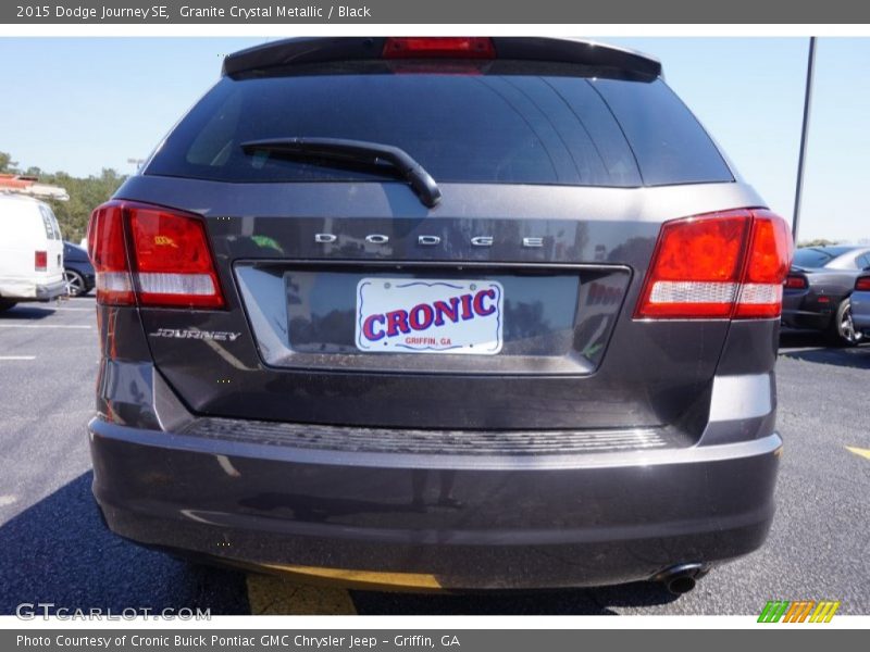 Granite Crystal Metallic / Black 2015 Dodge Journey SE