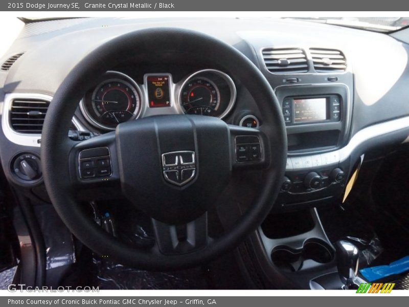 Granite Crystal Metallic / Black 2015 Dodge Journey SE