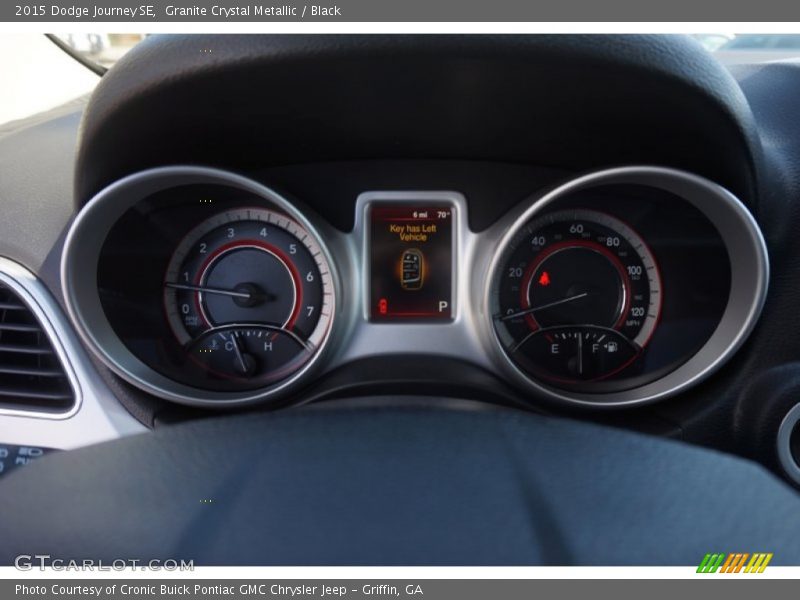 Granite Crystal Metallic / Black 2015 Dodge Journey SE