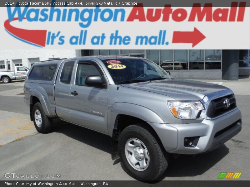 Silver Sky Metallic / Graphite 2014 Toyota Tacoma SR5 Access Cab 4x4