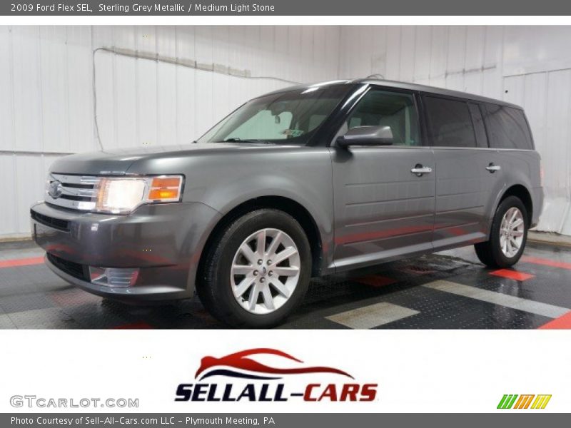 Sterling Grey Metallic / Medium Light Stone 2009 Ford Flex SEL