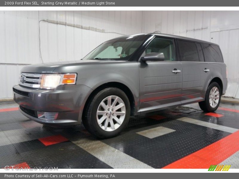Sterling Grey Metallic / Medium Light Stone 2009 Ford Flex SEL