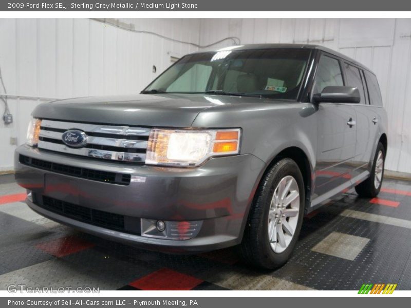 Sterling Grey Metallic / Medium Light Stone 2009 Ford Flex SEL