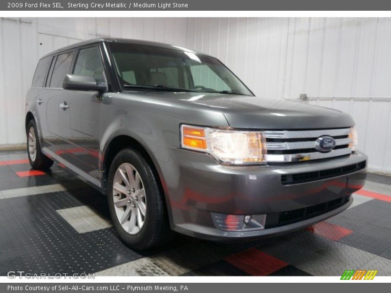 Sterling Grey Metallic / Medium Light Stone 2009 Ford Flex SEL