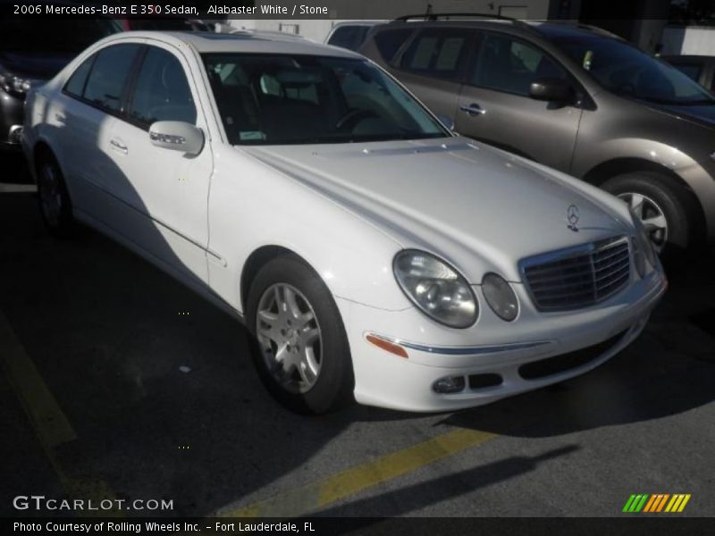 Alabaster White / Stone 2006 Mercedes-Benz E 350 Sedan