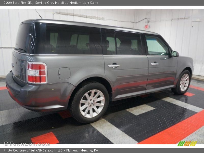 Sterling Grey Metallic / Medium Light Stone 2009 Ford Flex SEL