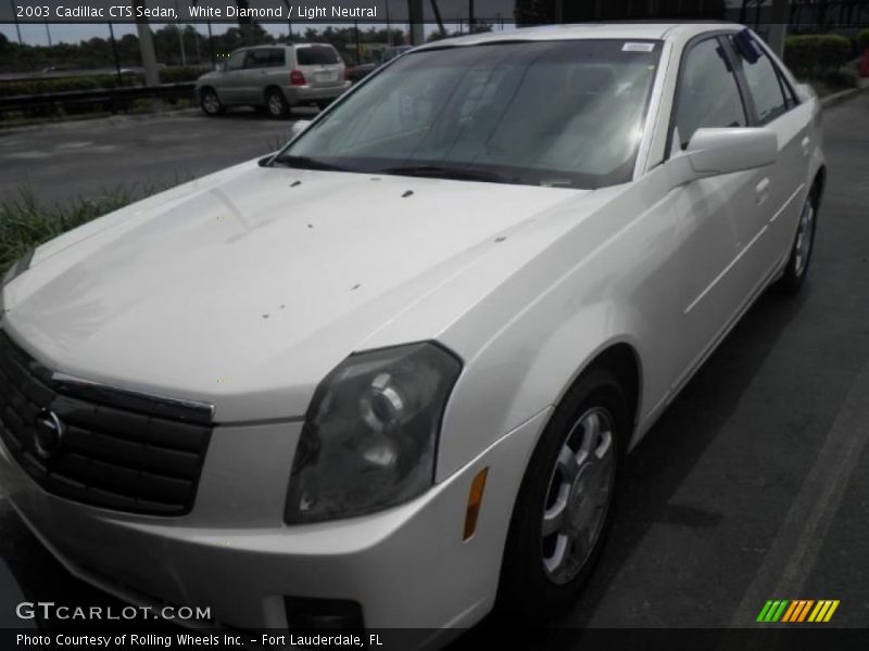 White Diamond / Light Neutral 2003 Cadillac CTS Sedan
