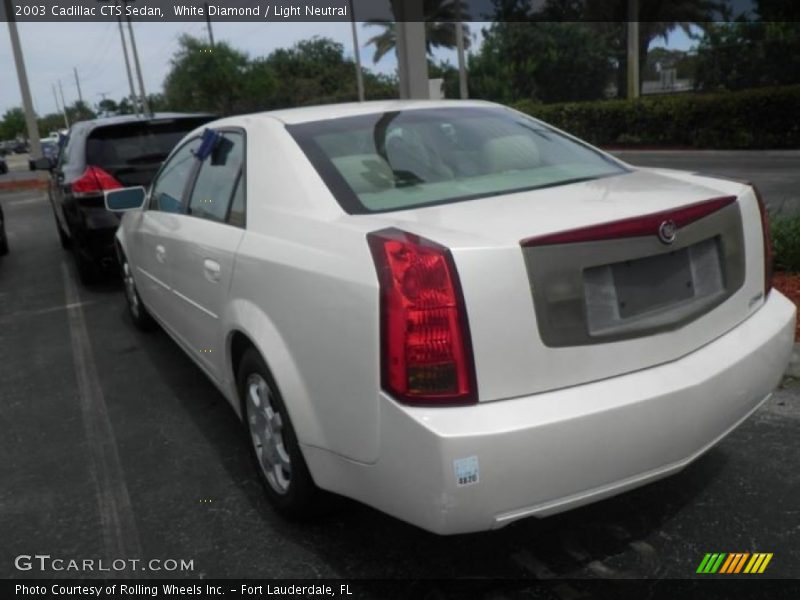 White Diamond / Light Neutral 2003 Cadillac CTS Sedan