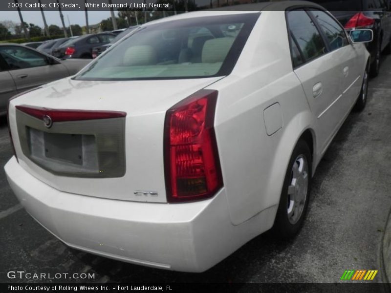 White Diamond / Light Neutral 2003 Cadillac CTS Sedan