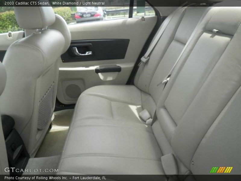White Diamond / Light Neutral 2003 Cadillac CTS Sedan