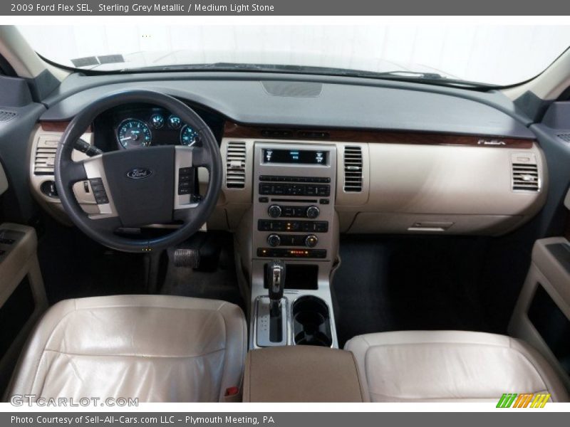 Sterling Grey Metallic / Medium Light Stone 2009 Ford Flex SEL