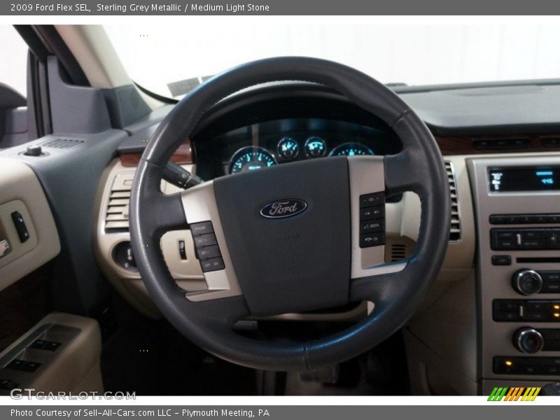 Sterling Grey Metallic / Medium Light Stone 2009 Ford Flex SEL