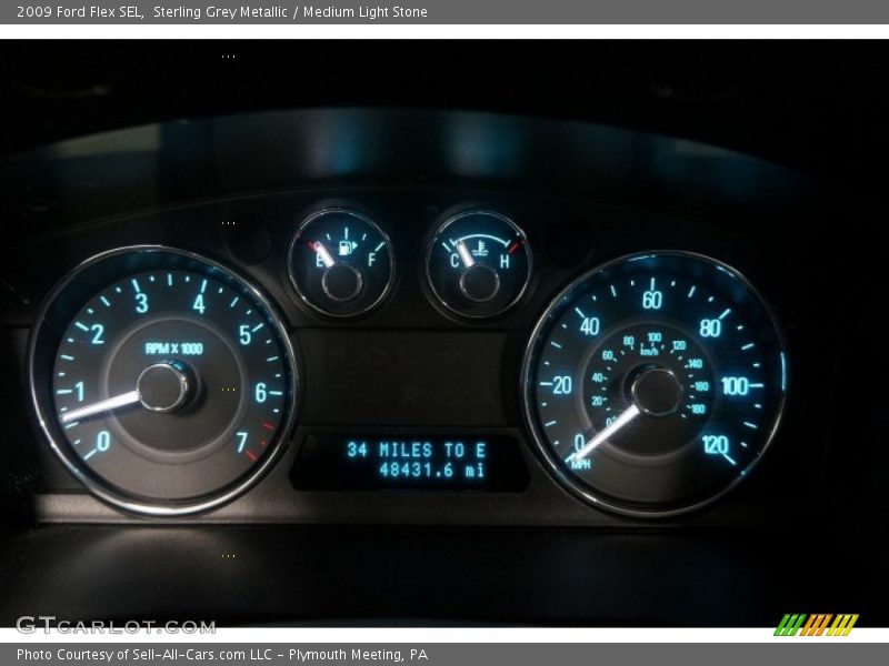 Sterling Grey Metallic / Medium Light Stone 2009 Ford Flex SEL