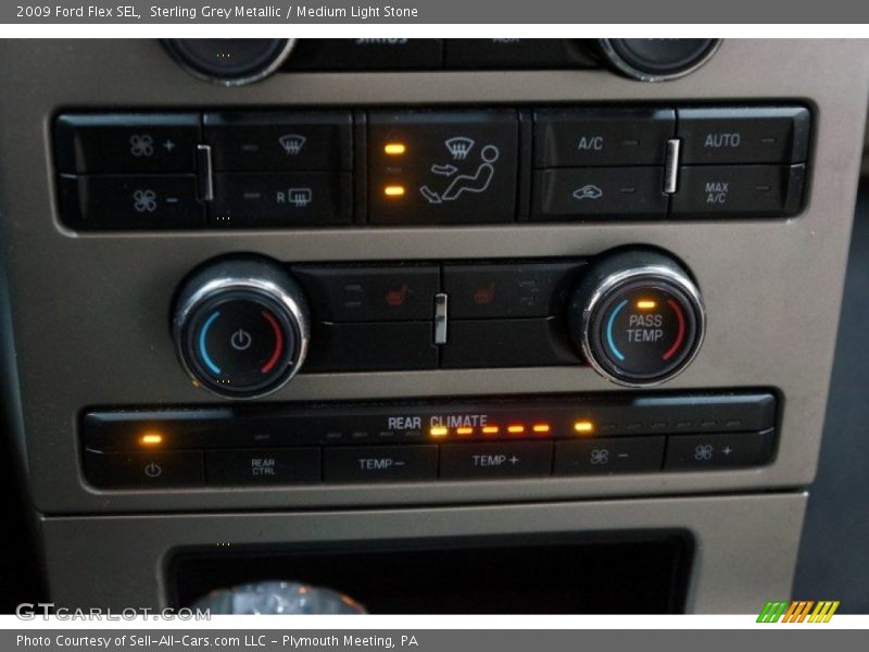 Sterling Grey Metallic / Medium Light Stone 2009 Ford Flex SEL