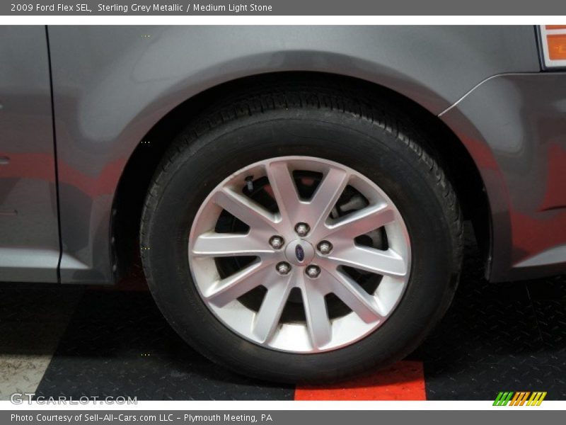 Sterling Grey Metallic / Medium Light Stone 2009 Ford Flex SEL